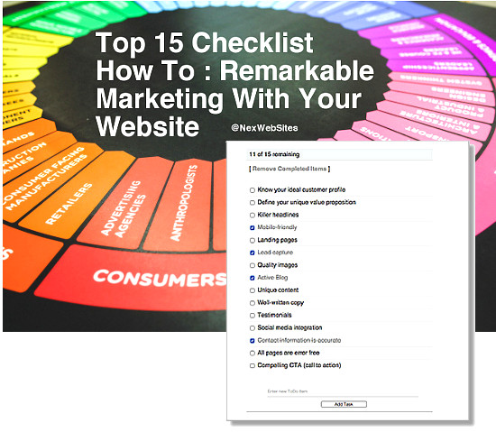 Top 15 How To : Remarkable Marketing With Your Website Checklist